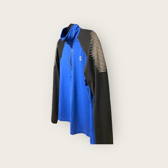 FILA large women’s long sleeve reflective athletic shirt with 3/4 zip. - Picture 4 of 6